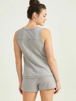 Day Off Waffle Top 7 Day Off Waffle Top -Pippa Shop 000029 CR1194 T GREY 03