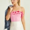 Sunny Poplin Ruffle Bodysuit