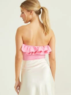 Sunny Poplin Ruffle Bodysuit -Pippa Shop 000196 MT4925 23 PINK 02