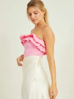 Sunny Poplin Ruffle Bodysuit -Pippa Shop 000196 MT4925 23 PINK 03
