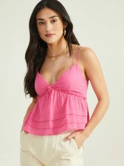 Julianne Tiered Tank Top -Pippa Shop 000196 MT5252 23 SHOCKING PINK 02