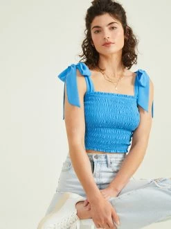 Gabi Smocked Tank -Pippa Shop 000196 MT5952 BLUE 02