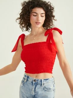 Gabi Smocked Tank -Pippa Shop 000196 MT5952 RED 03