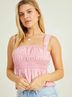 Karrie Poplin Top