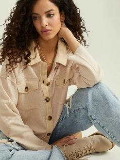 Aliyah Thermal Button Up