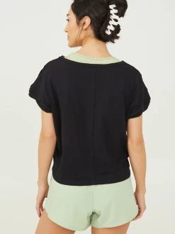 All Day Boxy Tee -Pippa Shop 000787 DZ23C113 BLACK 02