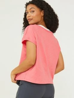All Day Boxy Tee -Pippa Shop 000787 DZ23C113 CORAL 02