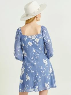 Freya Floral Dress 7 Freya Floral Dress -Pippa Shop 000866 BE53295 LS DENIM 02