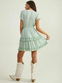 Avalina Ruffled Dress -Pippa Shop 000866 BE54103 23 SAGE 02