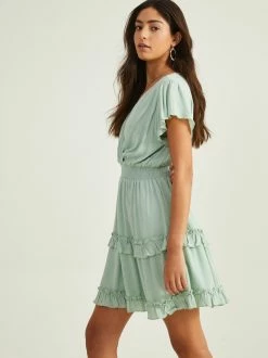Avalina Ruffled Dress -Pippa Shop 000866 BE54103 23 SAGE 03