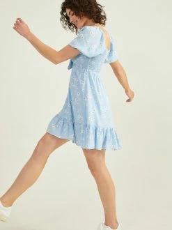 Maisie Mini Dress -Pippa Shop 000866 BE55028 BLUE IVORY 02