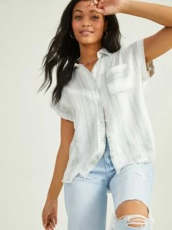 Sienna Striped Button-Up