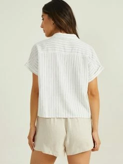 Rowan Shirt -Pippa Shop 000921 T1395LRAS 22 IVORY BLUE 02