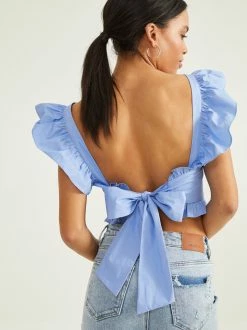 Meg Flutter Sleeve Smocked Top