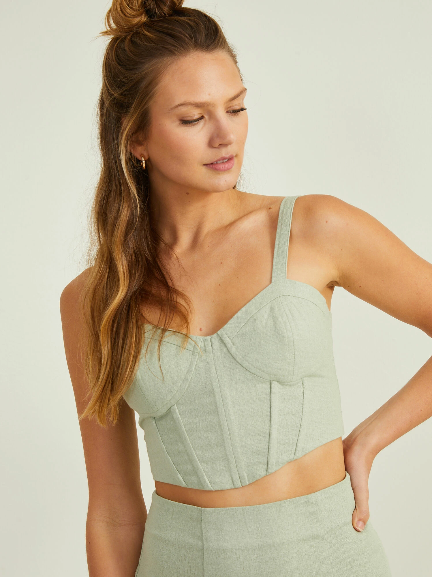 Everley Linen Corset Tank 2 Everley Linen Corset Tank - Image 2