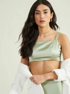 Luci Satin Tie Back Tank