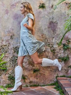 Ginny Floral Dress -Pippa Shop 001125 KHALESSA B69 SAGE 09