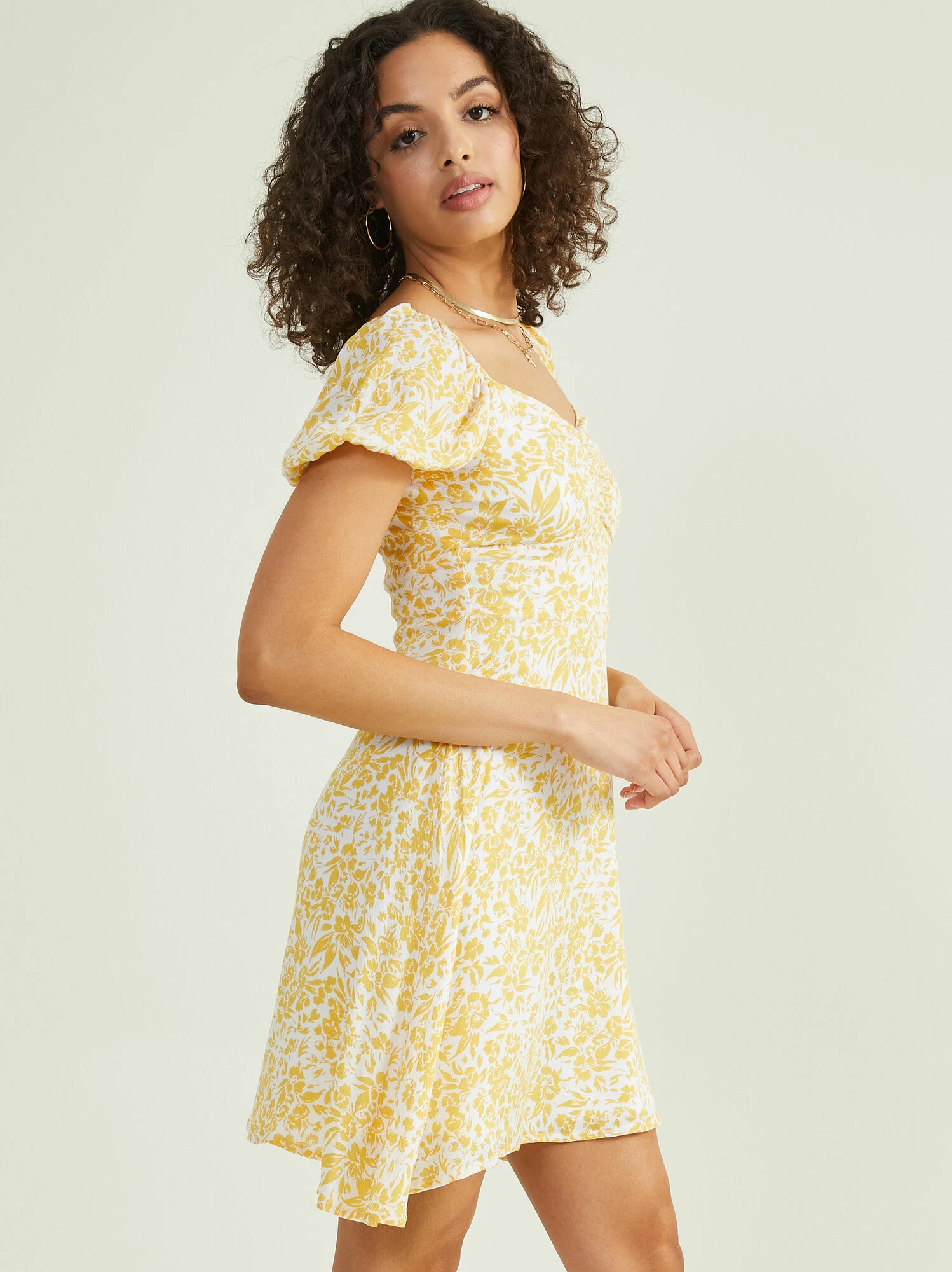 Jordyn Puff Sleeve Floral Dress 4 Jordyn Puff Sleeve Floral Dress - Image 4