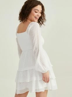 Olive Clipdot Dress -Pippa Shop 001163 ID61149 02A 23 WHITE 03