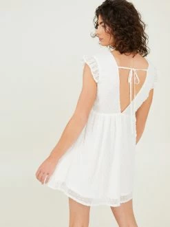 Kehlani Clip Dot Dress -Pippa Shop 001163 ID62739 01A WHITE 03