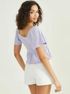 Bridgette Babydoll Top -Pippa Shop 001163 KT20796 01A LAVENDER FROST 03