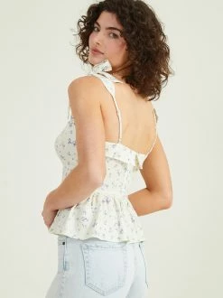 Georgia Floral Babydoll Top -Pippa Shop 001173 12AW13JDXP CREAM 02