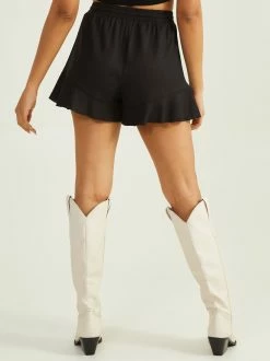 Meg Linen Shorts -Pippa Shop 001173 14AF12PZVP BLACK 02