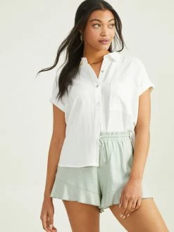 Meg Linen Shorts -Pippa Shop 001173 14AF12PZVP SAGE 03