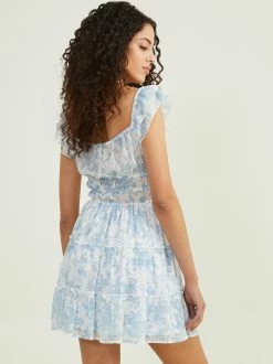 Aleena Floral Dress -Pippa Shop 001173 26AP77FRKI 23 WHITE BLUE 03