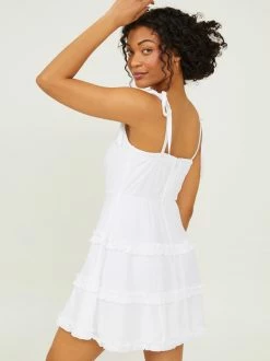 Stella Tie Shoulder Dress -Pippa Shop 001173 26BA867HWI WHITE 02