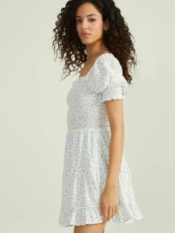 Lorissa Floral Dress 6 Lorissa Floral Dress -Pippa Shop 001173 26CN34QMJP WHITE BLUE 02