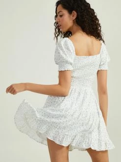 Lorissa Floral Dress 7 Lorissa Floral Dress -Pippa Shop 001173 26CN34QMJP WHITE BLUE 03