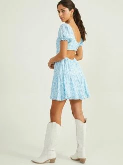 Leilani Puff Sleeve Floral Dress