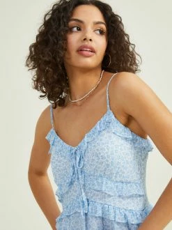 Amaya Floral Dress 7 Amaya Floral Dress -Pippa Shop 001173 26DB86QMCP IVORY BLUE 02