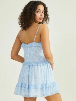 Amaya Floral Dress 9 Amaya Floral Dress -Pippa Shop 001173 26DB86QMCP IVORY BLUE 04