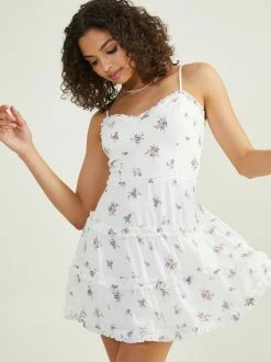 Harper Ruffle Trim Floral Dress