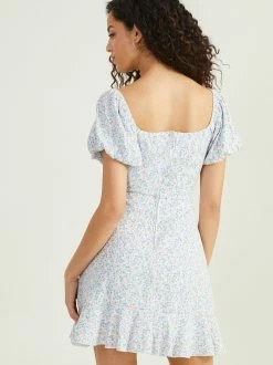 Hayley Floral Dress 5 Hayley Floral Dress -Pippa Shop 001173 26X902QGXP WHITE BLUE 02