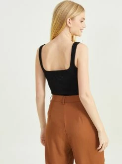 Katie Ribbed Bodysuit -Pippa Shop 001753 T7139 BLACK 02