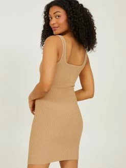 Riley Ribbed Dress -Pippa Shop 001753 T7272 B TAUPE 02