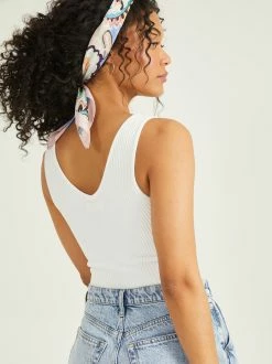 Ava Ribbed Tank Top 7 Ava Ribbed Tank Top -Pippa Shop 001753 T7515 B OFF WHITE 03