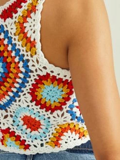 Crochet Cropped Tank -Pippa Shop 001753 W8696 23 WHITE 03