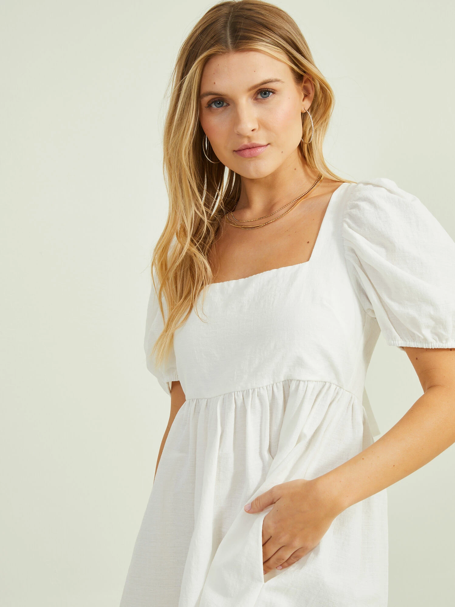 Gracie Puff Sleeve Mini Dress 2 Gracie Puff Sleeve Mini Dress - Image 2