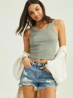 Campbell Distressed Denim Shorts -Pippa Shop 001841 SP S7391ML S23 MEDIUM LIGHT WASH 03