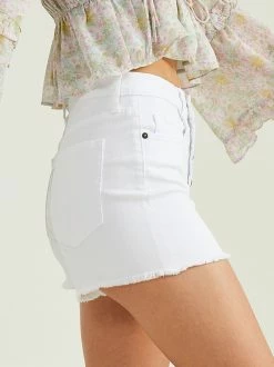 Ava Fray Hem Denim Shorts -Pippa Shop 001841 SP S7404 S23 WHITE 02