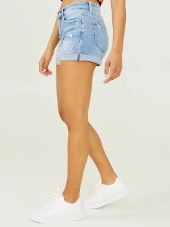 Adalynn Denim Shorts -Pippa Shop 001858 V2257N S23 LIGHT MED WASH 02