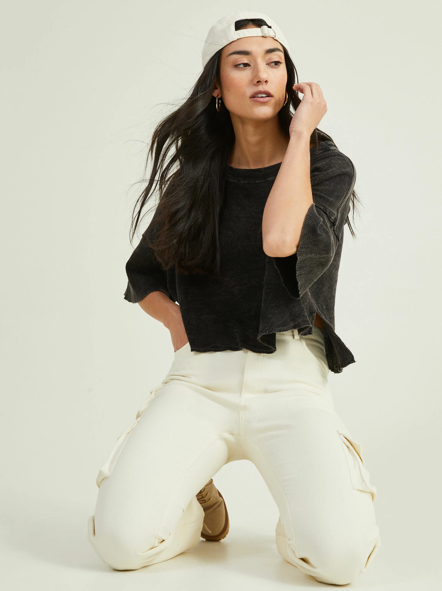 Claire Thermal Ruffle Top 2 Claire Thermal Ruffle Top - Image 2