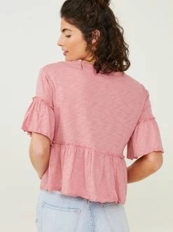 Juniper Ruffle Top -Pippa Shop 001890 A1357K016JD 23 MAUVEGLOW 02