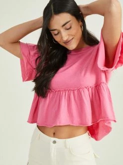 Nora Ruffle Baby Doll Top