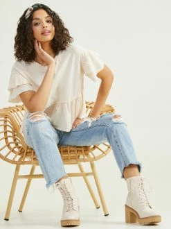 Nora Ruffle Baby Doll Top