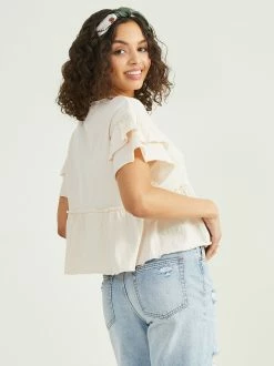 Nora Ruffle Baby Doll Top -Pippa Shop 001890 A1916K117JI IVORY 03